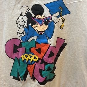 VINTAGE Walt Disney World Grad Nite 1990 Tshirt